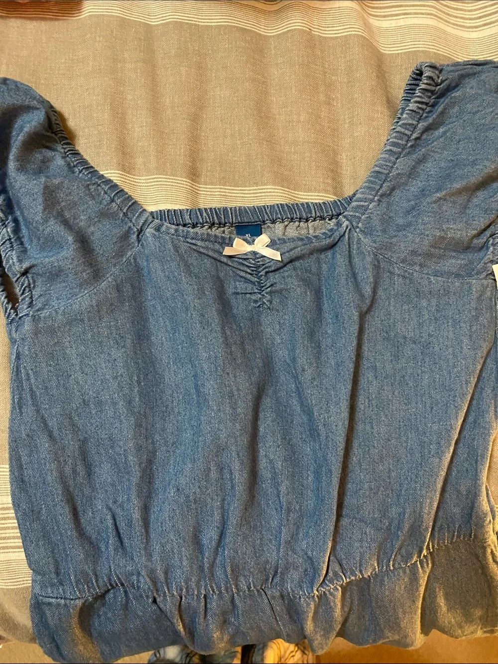 Old Navy, Short- Sleeve Chambray Jumpsuit for girls